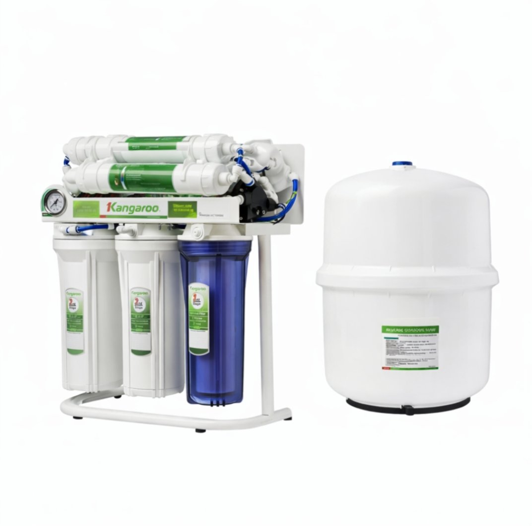 1766915822666 Kangaroo 8 Stage Stand+Gauge RO Water Filter - Image 1